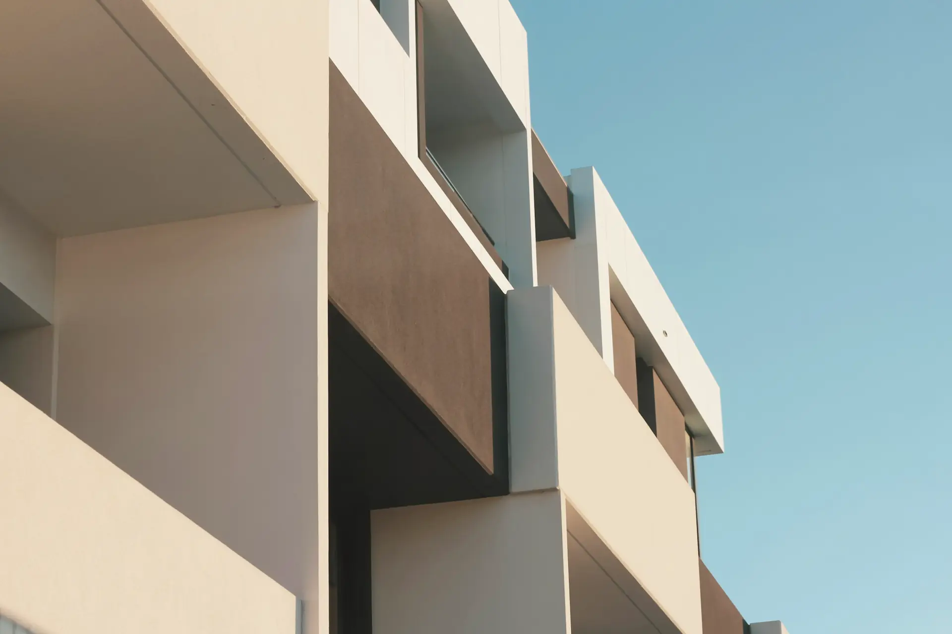 Contemporary residential building facade